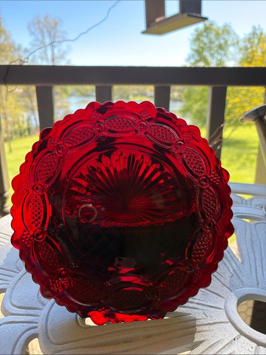 Avon Other - Avon Ruby Red Decorative Glass Plate